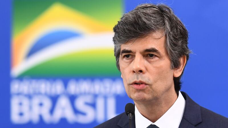 Nelson Teich speaking on April 17th just after his appointment as health minister. He resigned  on May 15th, citing “incompatibilities” with Jair Bolsonaro. Photograph: Evaristo Sa/AFP via Getty Images