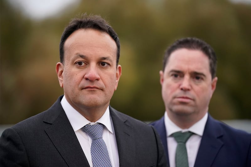 Martin Heydon pictured with former Taoiseach Leo Varadkar. Niall Carson/PA Wire