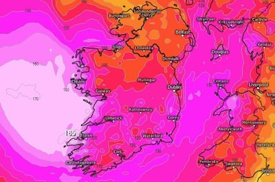 The European Centre for Medium-Range Weather Forecasts (ECMWF) is forecasting winds of 175km/h on Friday at midday