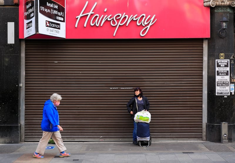 Hairspray’s closed-down outlet on Dublin’s Henry Street. Photograph: Gareth Chaney/ Collins