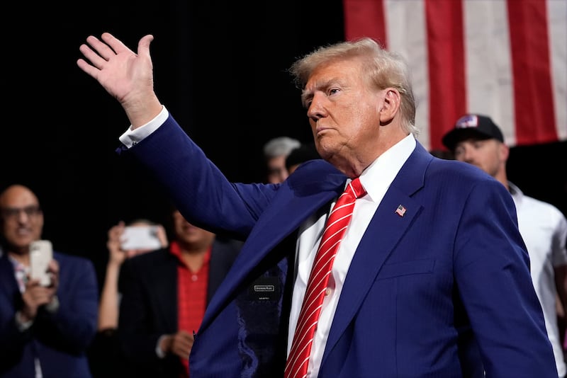 Donald Trump's talk at the Detroit Economic Club drew international headlines because he had the temerity to diss the very city he was in. Photograph: Alex Brandon/AP