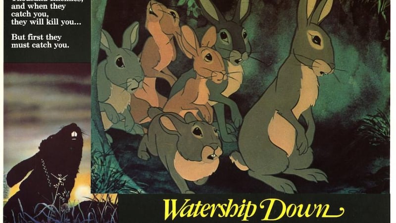 The film poster for Watership Down: as a child, Richard Adams loved The Tales of Beatrix Potter and was particularly intrigued by Peter Rabbit. “I am Peter Rabbit,” Adams, who has a lively sense of humour and remains an engaging speaker, has been known to declare