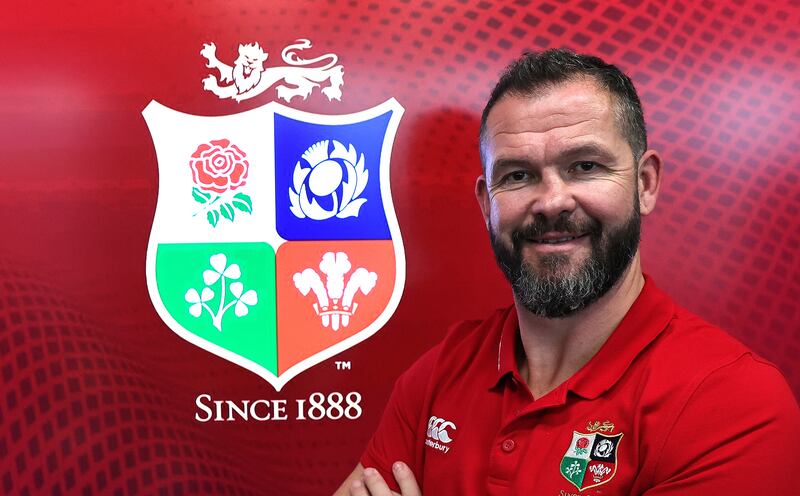 Andy Farrell was unveiled as the new Lions head coach for next year’s tour last January. Photograph: David Rogers/Getty Images