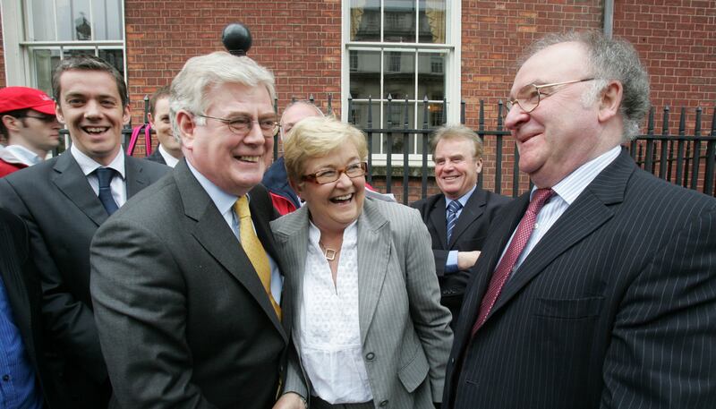 Andrew Montague, Niamh Bhreathnach, Michael O'Brien and Denis O'Callaghan in 2009. Photograph: Alan Betson