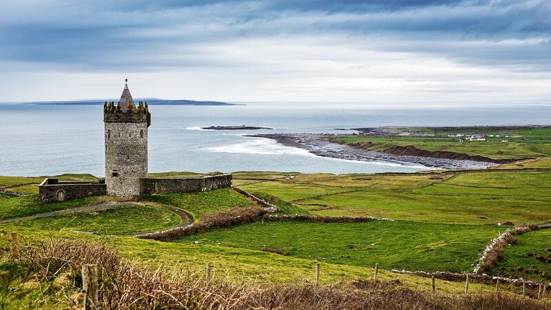 The Lisdoonvarna loop will pass the 16th-century Doonagore Castle