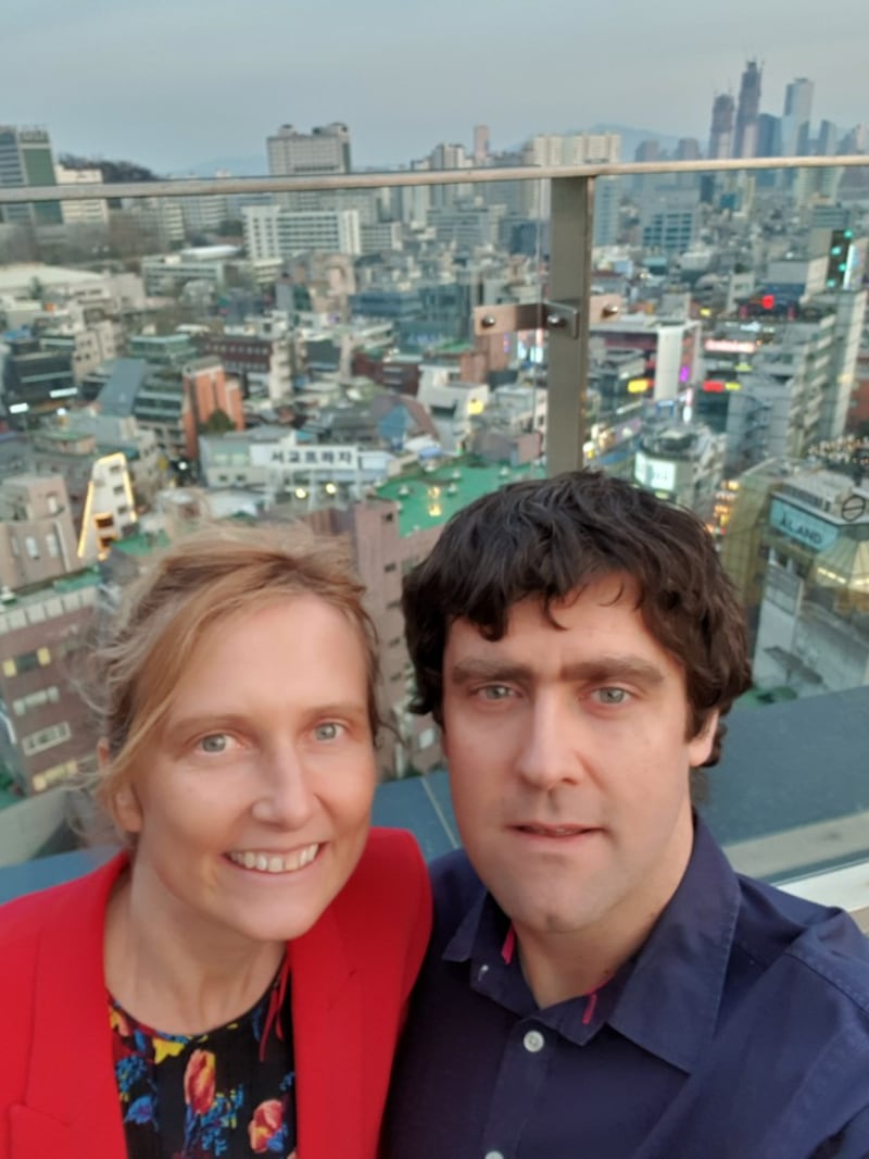 Galway woman Dairín Frawley lives with her husband Kieran in Seoul, South Korea.