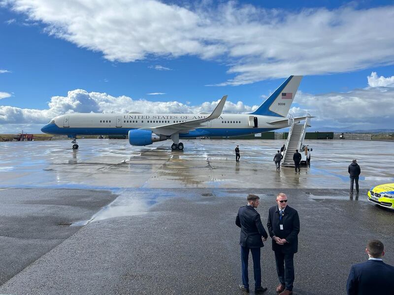 Air Force One at Knock airport. (Photo: Ronan McGreevy)