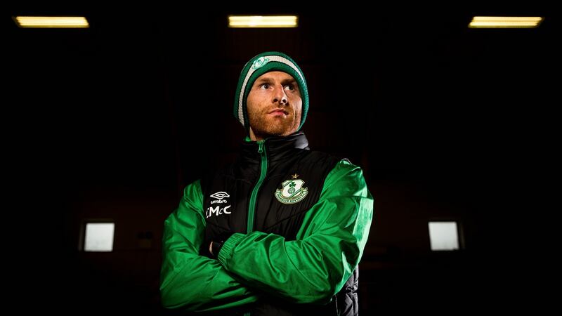 Shamrock Rovers’ Chris McCann played nine seasons of Championship football and a portion of one in the Premier League while at Burnley. Photograph: Inpho