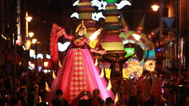 The People’s Procession of Light,  part of Dublin’s New Year’s Eve Festival.