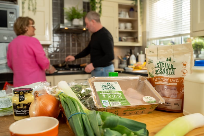 Sicín Sásta chicken was used in the making of Shane's chicken and tarragon pie