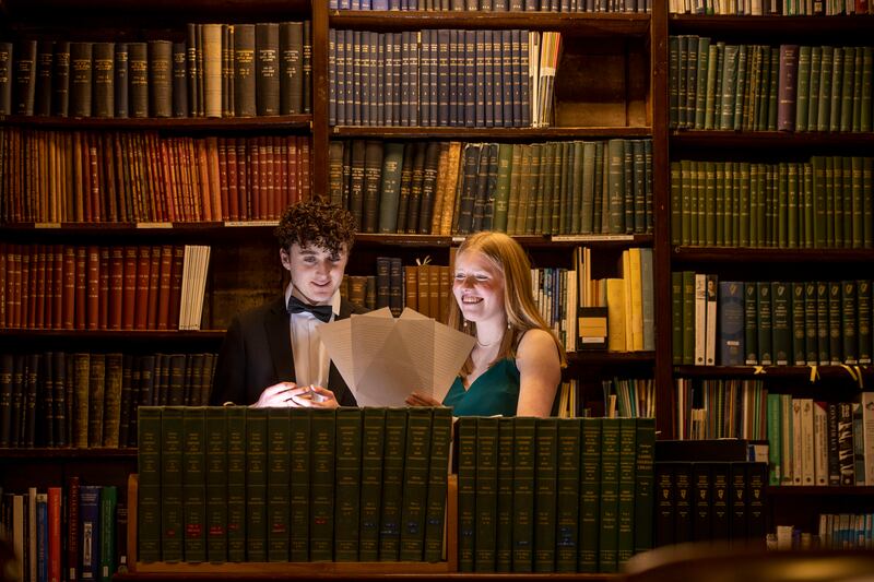 DCU Debate members John Brosnan and Nessa Bissett. Photograph: Tom Honan