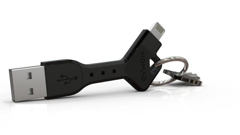 NomadKey  keyring-sized charging cables mean you’ll never be stuck for powering up again.