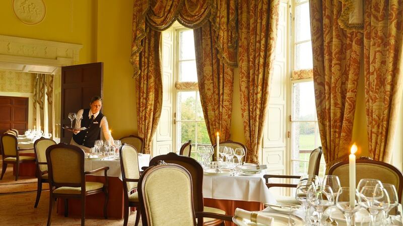 The Michelin Star restaurant Lady Helen Restaurant at Mount Juliet, Co Kilkenny.