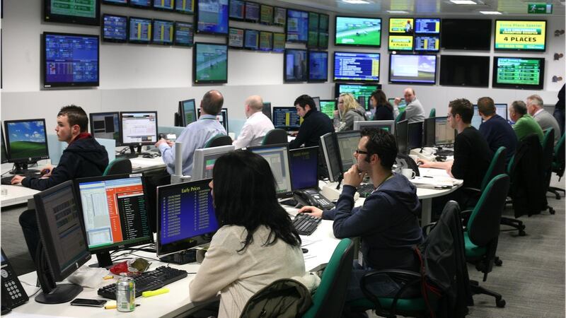 The Paddy Power office in Belfield in 2012. Photograph: Dara Mac Dónaill