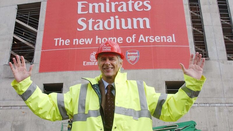 Arsène Wenger was a key player in Arsenal’s move to the Emirates. Photograph: Sean Dempsey/PA