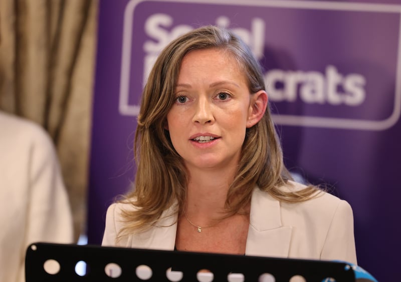 Social Democrats leader Holly Cairns. Photograph: Dara Mac Dónaill/The Irish Times