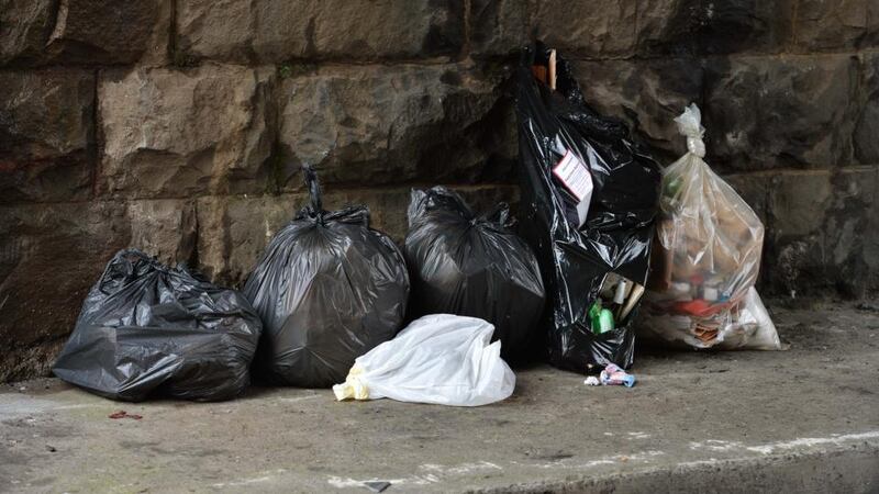 Dublin City Council proposes to stop cleaning selected streets for a week at a time and allow the waste to pile up in order to send message that illegal dumping is not acceptable. Photograph: David Sleator