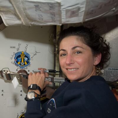 Astronaut: Nicole Stott on the International Space Station. Photograph: Nasa