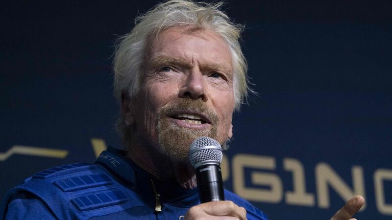 British billionaire Richard Branson will board a Virgin Galactic test flight nine days before Bezos’s scheduled sub-orbital trip. Photograph: Don Emmert/AFP