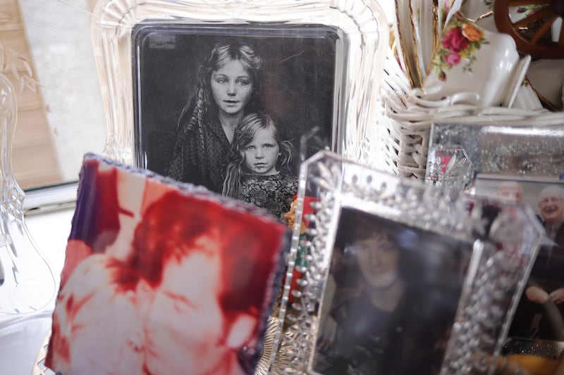 Donoghue Ward keeps Traveller and family memorabilia in caravans located together in north Dublin, some of which date back to the 1960s. Photograph: Chris Maddaloni

