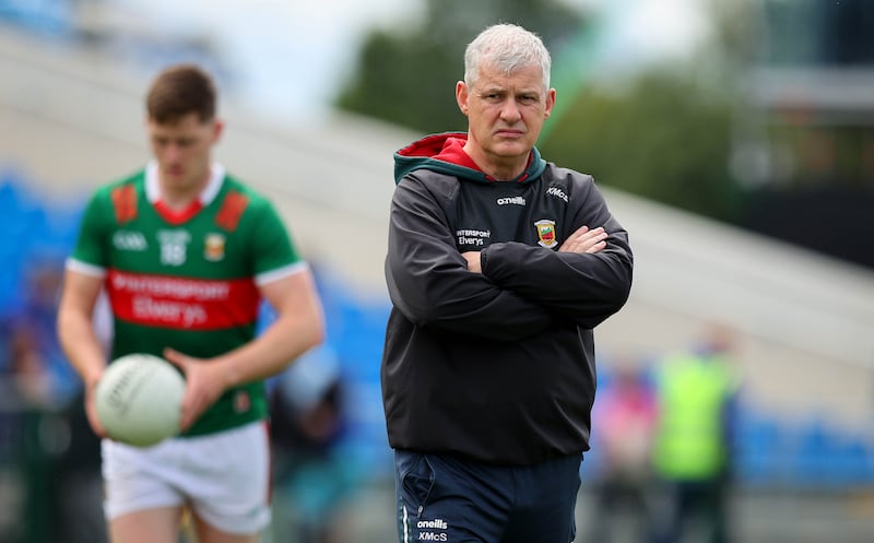 Mayo manager Kevin McStay. Photograph: Ryan Byrne/Inpho