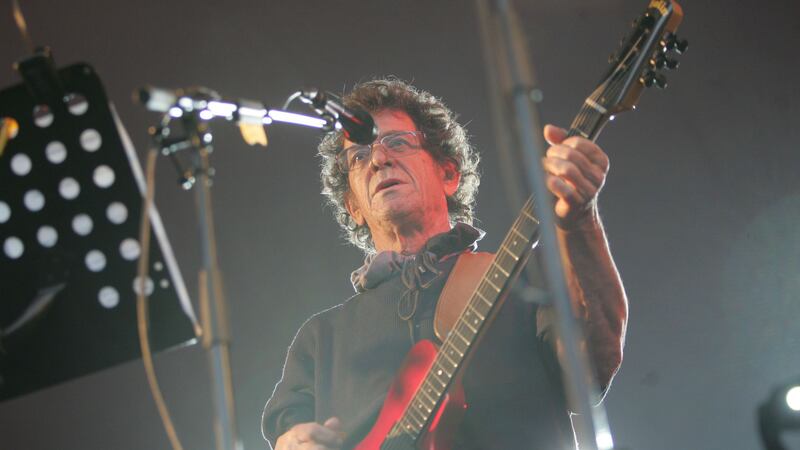 Lou Reed on stage during the Analog festival in Dublin in 2008. Photograph: Alan Betson