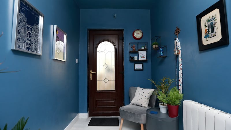 19/02/2021. Home and DesignThe interior of Alan Byrne's home office in Ballacolla Co Laois that he converted from a stable in just 3 weeks.Photograph :  Laura Hutton / The Irish Times