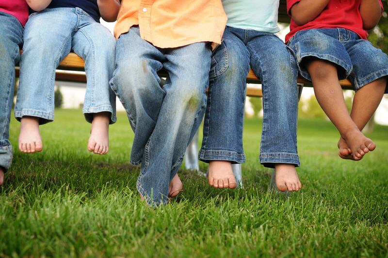 Grass stains can be tricky to deal with. Photograph: Getty Images/iStockphoto