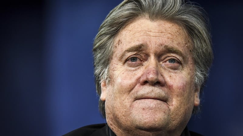 Steve Bannon: president Trump’s advisor came from a blue collar, Irish Catholic pro-Democrat family background in Virginia. Photograph: Bill O’Leary/The Washington Post via Getty Images