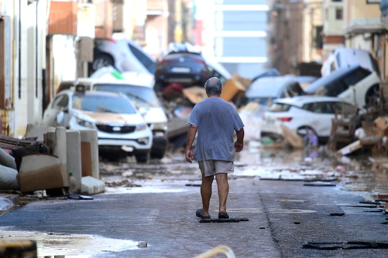 The aftermath of deadly floods in Sedavi, south of Valencia. Photograph: Jose Jordan/AFP via Getty Images