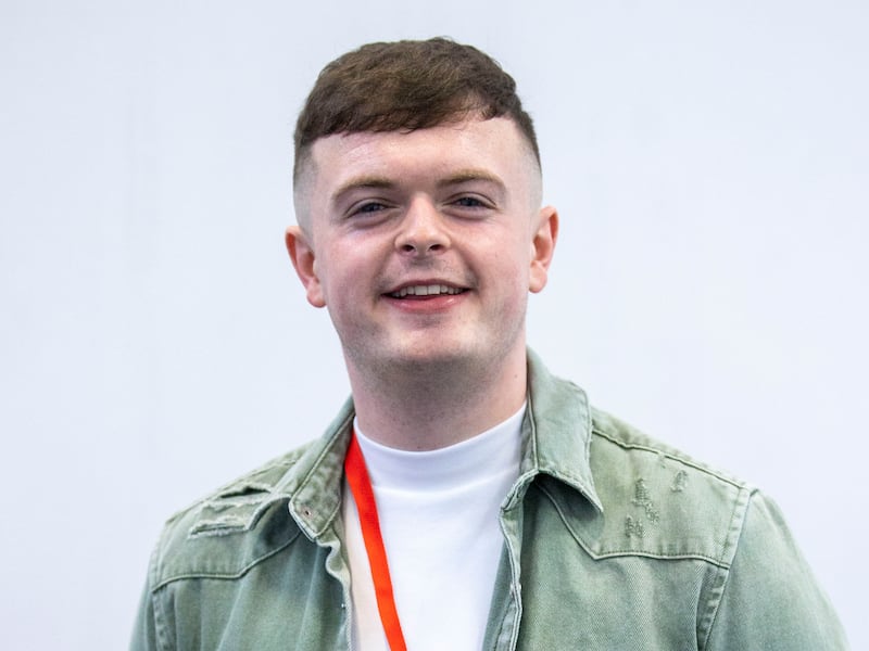 Caoimhín McCann (22) from Belfast. Photograph: Tom Honan/The Irish Times.