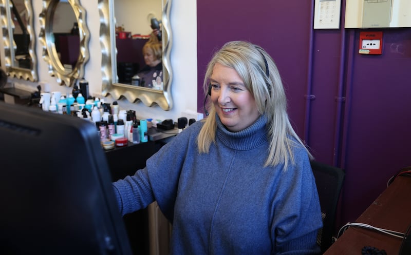 Receptionist Jenny Boyle says she doesn't see much difference between Fianna Fáil and Fine Gael. Photograph: Bryan O’Brien

