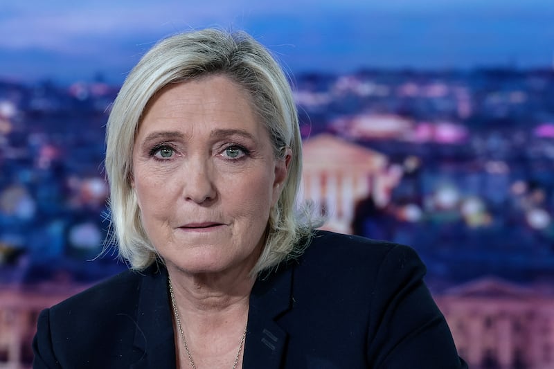 Marine Le Pen sees a chance to finally pick her way to the French presidency. Photograph: Stephane De Sakutin/AFP via Getty Images