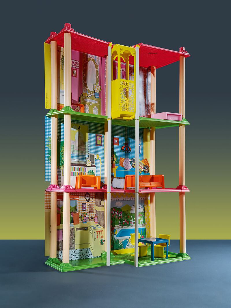 The three-story Barbie town house from 1974. Photograph: Evelyn Pustka/The New York Times