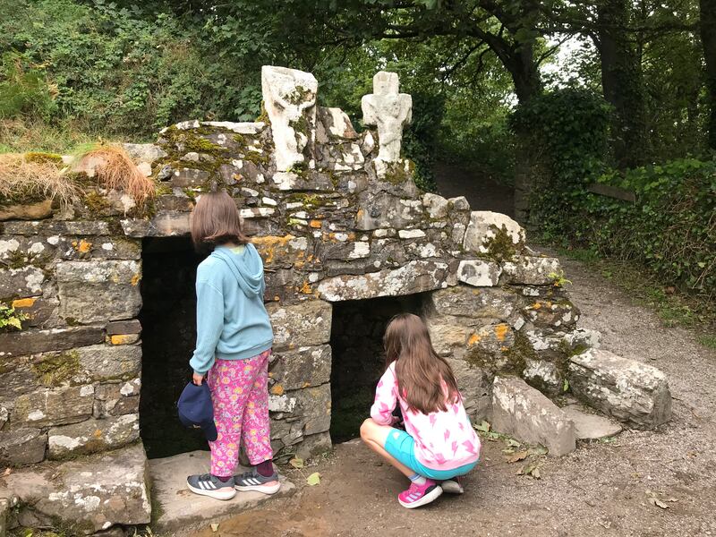 St Declan's well in Ardmore, Co Waterford