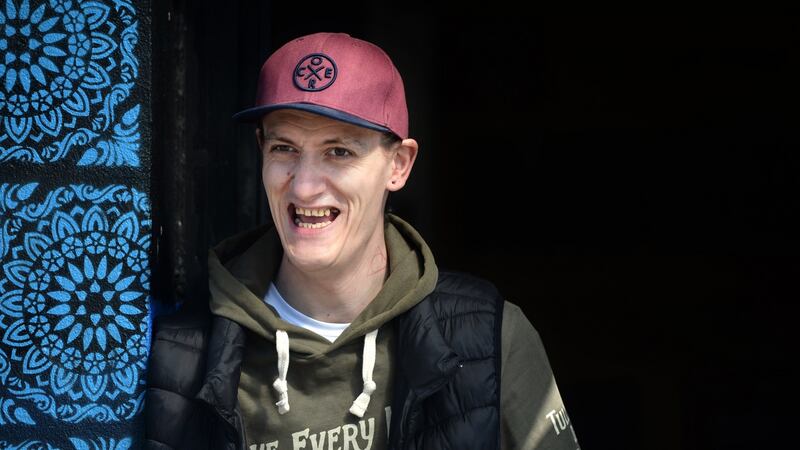 Dan Iacob, at the Mendicity Institution at  Aran Quay, Dublin. Photograph: Dara Mac Dónaill/The Irish Times