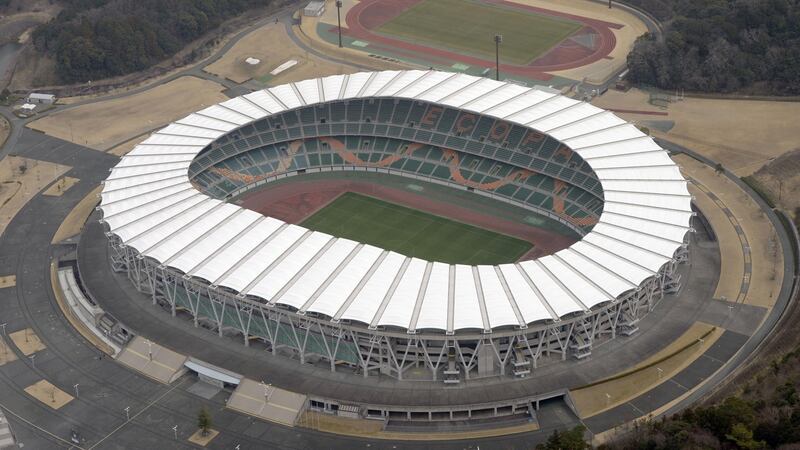 Shizuoka Stadium in the central Japan city of Fukuroi. Photograph: Kyodo News via Getty Images