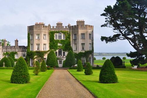 Night falls on Glin Castle in Limerick after 700 years