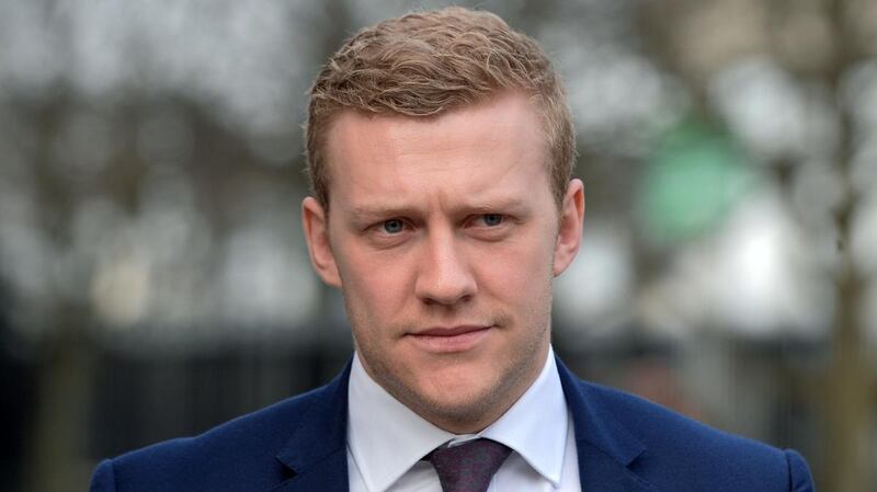 Rugby player Stuart Olding was cleared of rape following a nine-week trial in Belfast last year. Photograph: Pacemaker