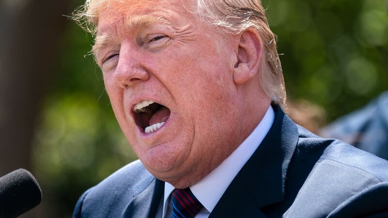 US president Donald  Trump on Thursday again taunted Russia in a tweet, saying an attack on Syria ‘could be very soon or not so soon at all’. Photograph: Jim Lo Scalzo/EPA.