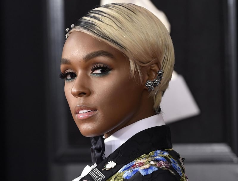 Janelle Monae arrives at the 60th annual Grammy Awards at Madison Square Garden on January 28th in New York. Photograph: Evan Agostini/Invision/AP