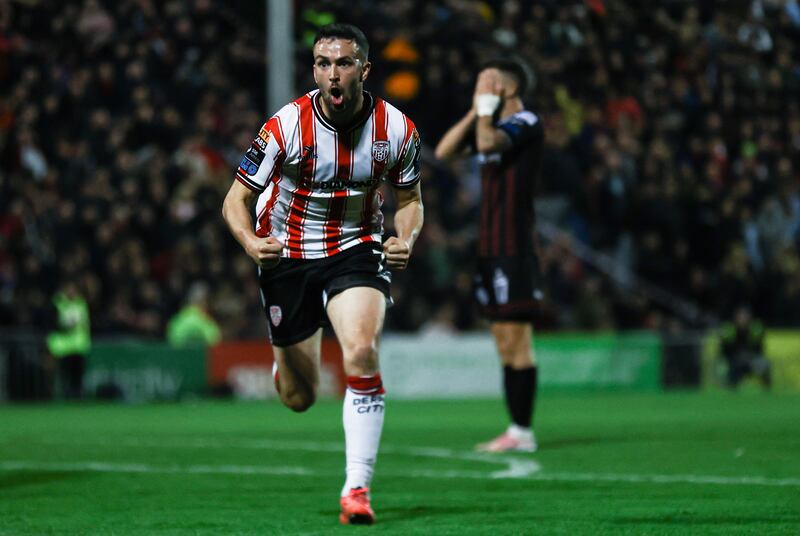 Derry City's Michael Duffy was nominated for Player of the Year. Photograph: Tom Maher/Inpho