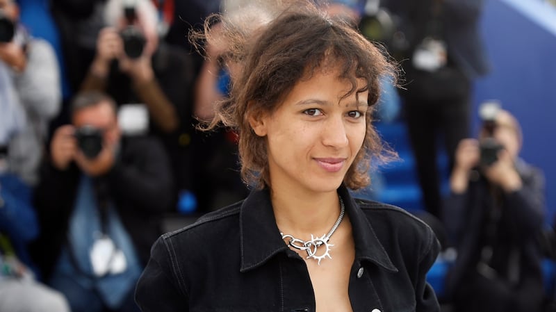 Director Mati Diop  during the photocall for her spooky maritime tale Atlantics. Photograph: Sebastien Nogier/EPA