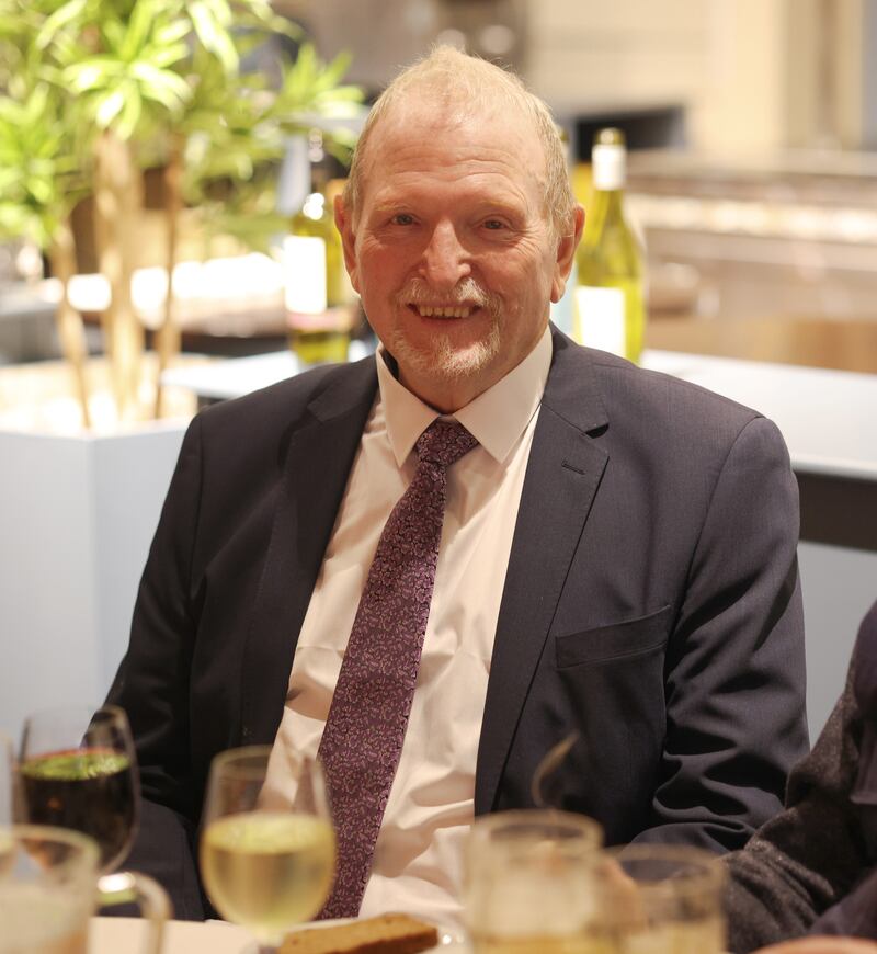 John Boylan at the Friends of the Elderly Christmas dinner at the Bonnington in Dublin. Photograph: Laura Hutton