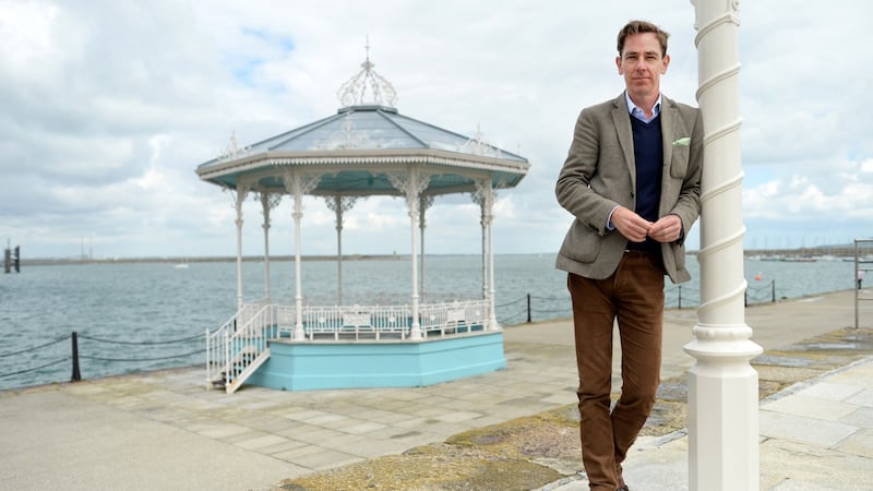 Ryan Tubridy at the Dún Laoghaire pier, Co Dublin. Photograph: Dara Mac Dónaill