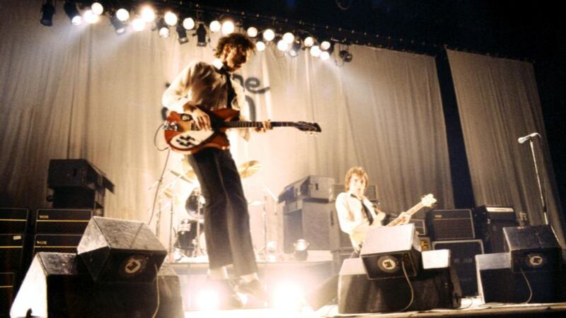 Strange days: Paul Weller and The Jam in 1977. Photograph: by Steve Morley/Redferns/Getty