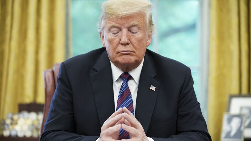 When he formally relinquishes power on Wednesday, Donald Trump will leave behind a country reeling from the devastating fallout from his misrule. Photograph: Mandel Ngan/AFP via Getty Images