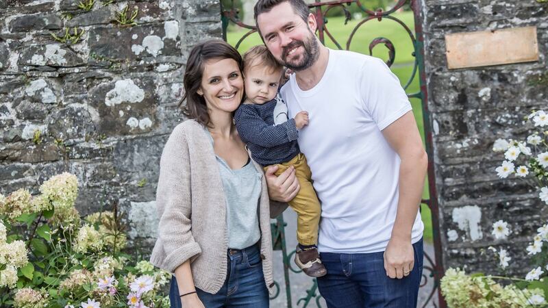 Filmmakers Mirra Fine and Daniel Klein with their son James during their recent visit to Ireland to film a series of short food films in partnership with Fáilte Ireland