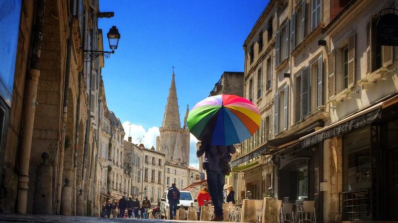 The streets of La Rochelle.