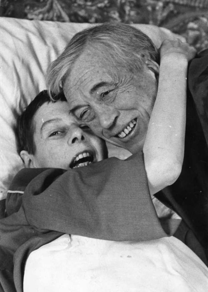 Carson McCullers with John Huston whose home she stayed in in Loughrea, Co Galway. Photograph: Jimmy McCormack/The Irish Times